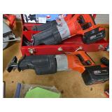 Each Saw Zaw Milwaukee with battery $115.00 each -Saw Zaw with battery , charger and metal Box -$175