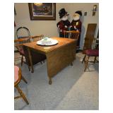 Ethan Allen Drop Leaf table with 4 chairs and a leaf - $500.00