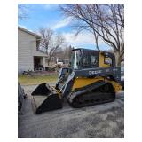John Deere 333 E Skid Loader with Tracks