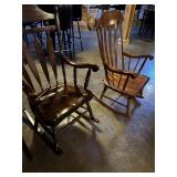 Dark stained Rocker , Oak Rocker 