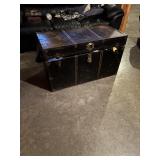 Antique Black Trunk 