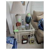 Metal end table