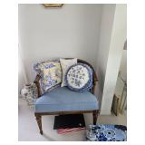 Blue Barrel Chair
