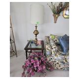 2 wood matching end tables