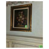 Floral original on canvas $125.00