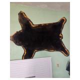B ear Skin Rug mounted on Wood cut out $500.00