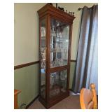 Beautifil Beveled Glass, lighted curio cabinet that opens on the sides