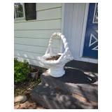 Large Flower Concrete Basket $150.00