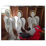 36" tall wood Angels set of 3 wood angels