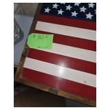 American Flag Wood Table