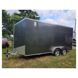 Lightning In closed Trailer 7 by 16ft, slightly used, drop down ramp $8,500.00