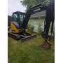 John Deere Mini 335G Excavator closed Cab 18" Bucket and Thumb Ac/ Heat, 2012 with 190 Hours  cont