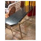 Marble Top Brass Base