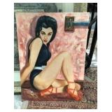 Ballerina Oil On Board Signed