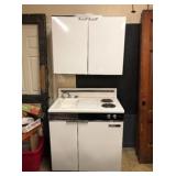 Vintage Fridge, Cooktop, Sink Combo
