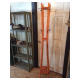 Orange Coat/Hat Rack 74"h