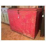 Red Bin 25"w x 33.5"h x 40.5"l