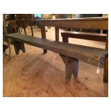 Grey Bench 11"w x 18"h x 91"l
