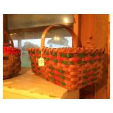 Painted Gathering Basket 11"w x 18"l