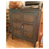 Six Panel Blue Pie Safe- Early