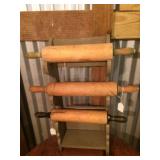 Grey Rolling Pin Holder 5"w x 22"h x 10"l