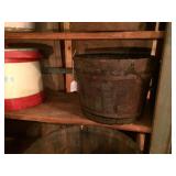 Blue/Grey Water Bucket 11"d x 15"h