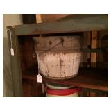 White Bucket 12"d x 9.5"h
