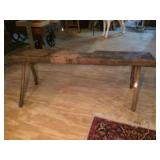Amish Meat Grinding Bench 8"w x 19"h x 51"l