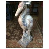 Ibis Bird-Hand Carved- Old Paint
