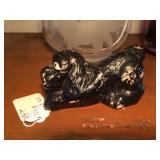 Plaster Dog Figure 4"l