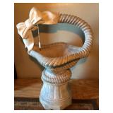 Concrete Basket Planter 32"h
