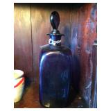 Purple Decater-Glass Stopper 11.5"h