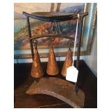 Wood/Metal Gong 9"h