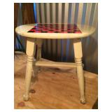 Stool w/Game Table Top 17"h