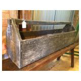 Wood Black Tote 8.5"w x 11.5"h x 32.5"l