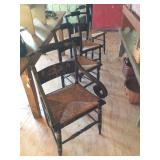 Set of 4 Hitchcock Chairs