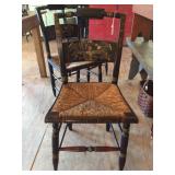 1 of 3 Side Chairs-Note Stenciling