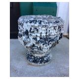 1 of 2 Concrete Pots 9"d x 9"h 