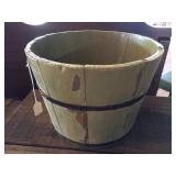 Old Green Paint Bucket 12"d x 9.5"h