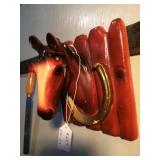 Chalk Horse Wall Plaque 7"h x 7"l