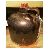 Brown Crock- Corn Cob Stopper- 7"h