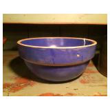 Blue Stoneware Bowl 8.34"d x 4"h