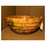 Spatterware Ribbed Bowl 8"d x 3.5"h