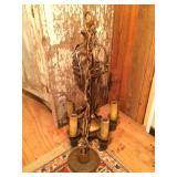 Art Deco Hanging Light 12"d x 22.5"h