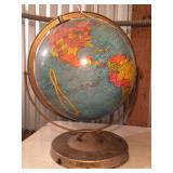 Globe- Metal Base- 16"h