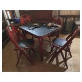 Showing Set w/ Card Table 