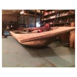 Wooden Trencher Bowl 15"w x 5"+h x 38"l