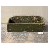 Mid 19th Century Green over White Wall Box
