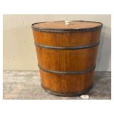 Early American Wooden Storage Bucket