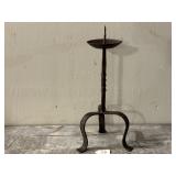 18th Century Wrought Iron Pricket Candle Holder